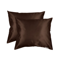 Beauty Pillow Satijnen Kussensloop Chocolate Brown